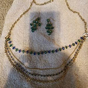 Necklace and Earrings